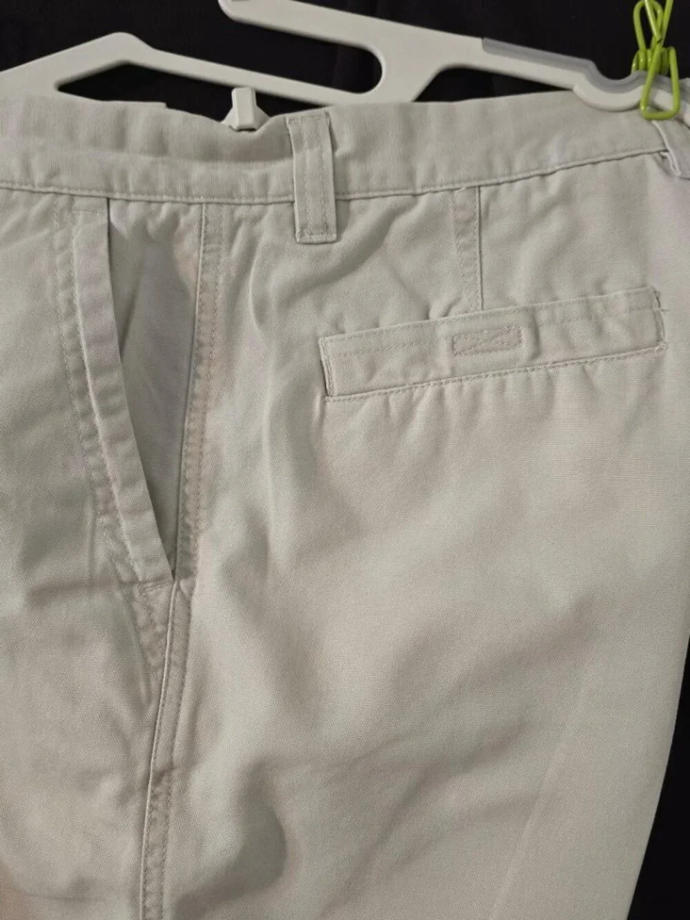 10 Columbia Vintage Womens White-off Relaxed Straight Pockets Casual